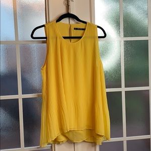Zara Yellow Tank Blouse Sz. Large